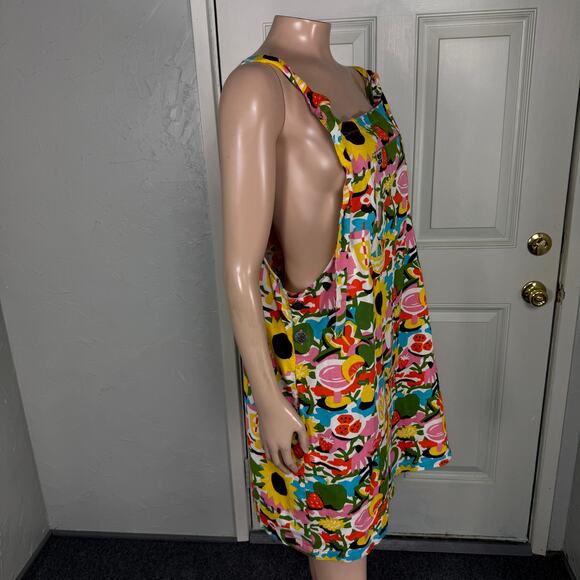 Lucy Yak Women's Overall Dress UK 20 US 16 Asahi Nagata Floral Organic SS29 - Picture 5 of 6